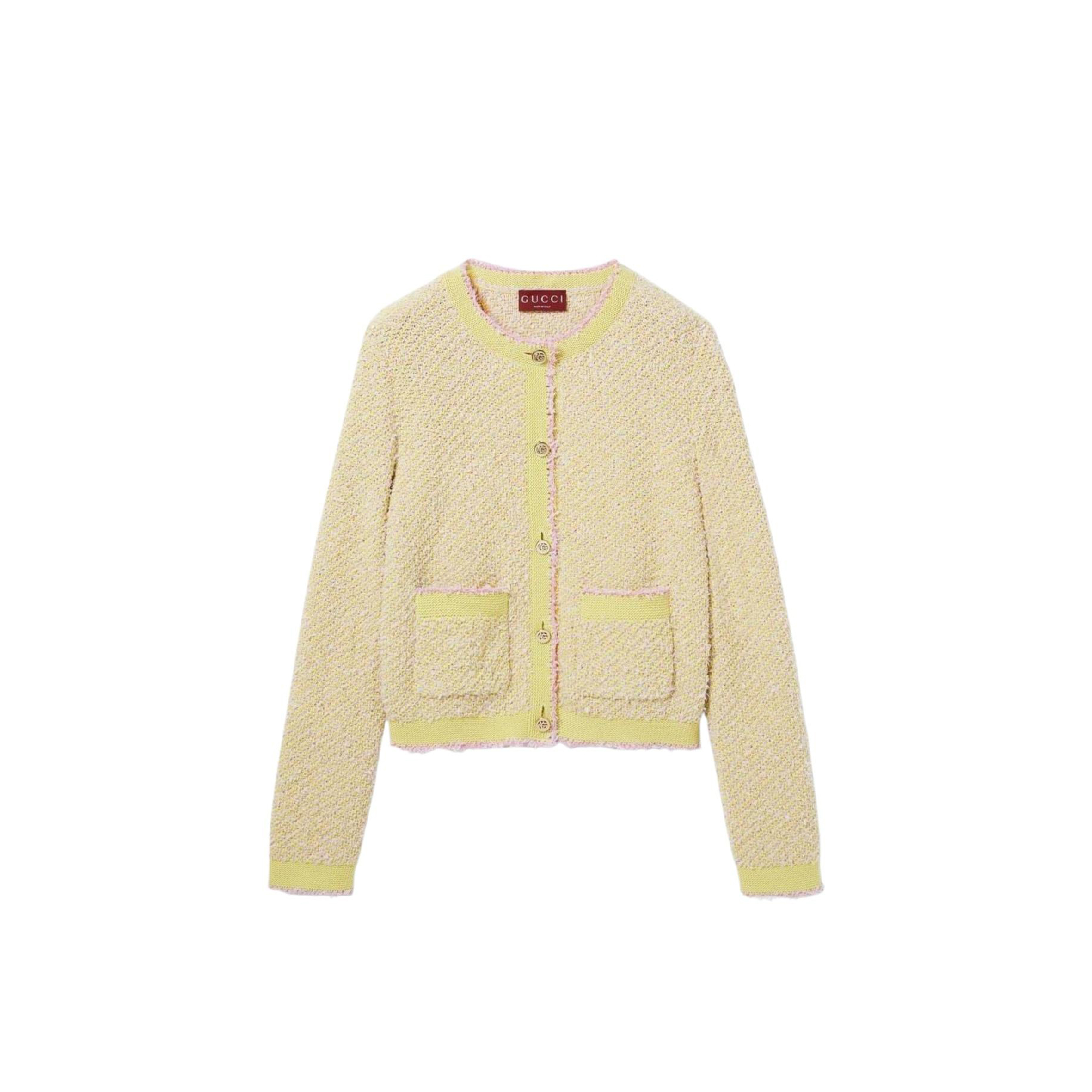 GUCCI YELLOW COTTON CARDIGAN 4662121